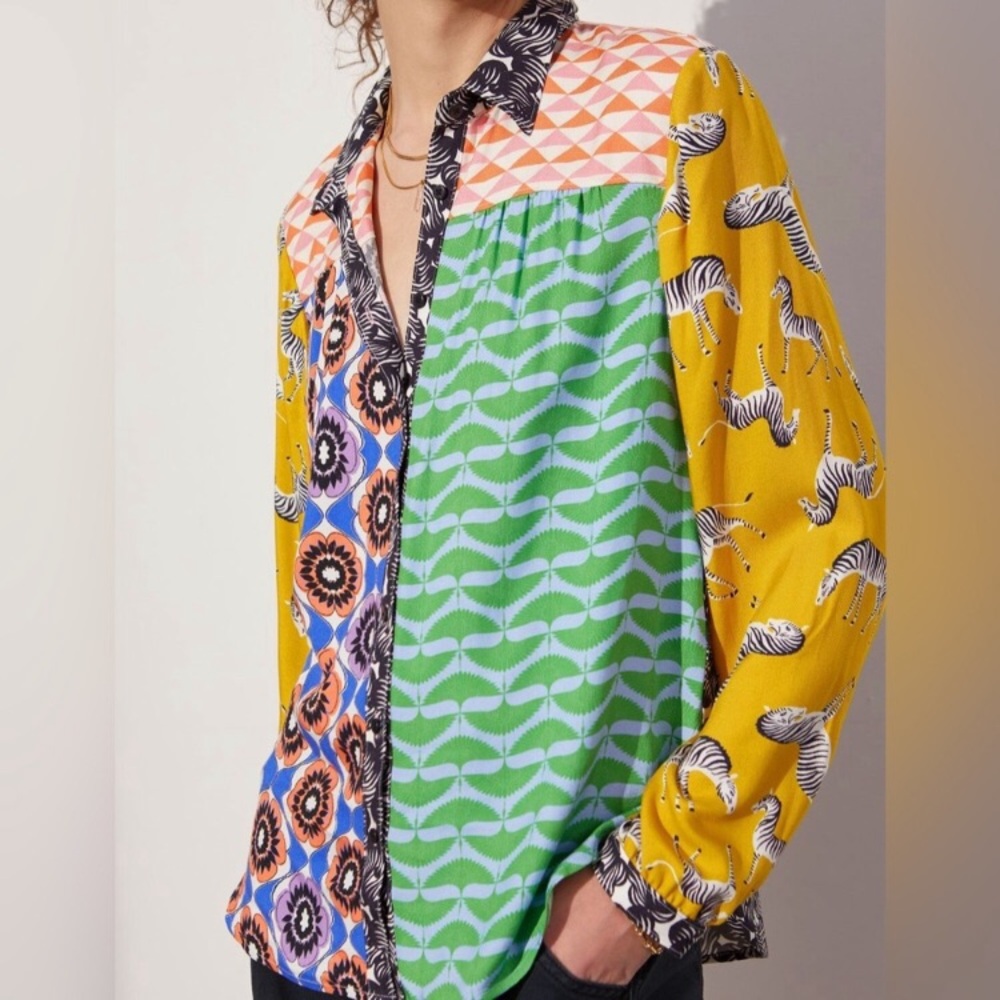 Anthropologie The Paz Buttondown Shirt by Maeve
